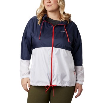 Dámské Bundy Columbia Flash Forward Windbreaker Plus Size Tmavě Blankyt Bílé RXVQOI825